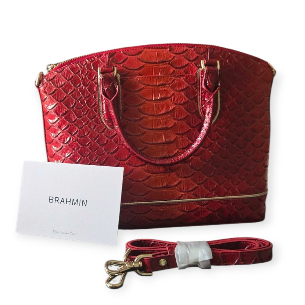 Brahmin Duxbury Satchel (Heat Brasillia) - Picture 2 of 8